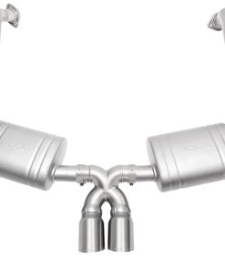 SOUL 13-16 Porsche 981 Cayman / Boxster Performance Exhaust - Slash Cut Tips Brushed Finish Tips