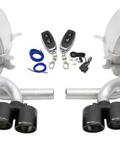 SOUL 05-08 Porsche 997.1 Carrera Valved Exhaust (non-PSE) - Carbon Fiber Tips