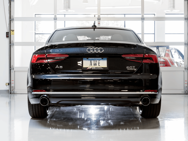 AWE Tuning Audi B9 A5 SwitchPath Exhaust Dual Outlet - Chrome Silver Tips (Includes DP and Remote) - Image 11