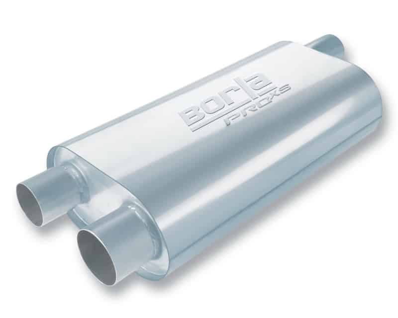Borla Universal Oval Transverse 2.5in Inlet/Outlet 19in x 10.25in x 5.5in Turbo XL Muffler - Image 2