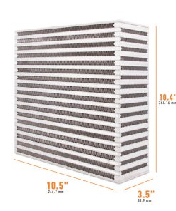 Mishimoto Universal Air-to-Air Intercooler Core - 10.5in / 10.4in / 3.5in