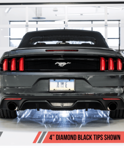 Alternative view of AWE Tuning S550 Mustang EcoBoost Axle-back Exhaust - Touring Edition (Diamond Black Tips)