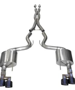 Corsa 18-19 Ford Mustang 5.0L V8 3in Xtreme Cat-Back Dual Rear Exit w/ 4in Black PVD Pro-Series Tips