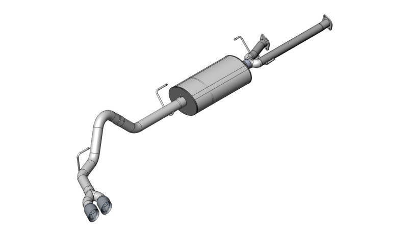 Corsa 09-10 Toyota Tundra Double Cab/Crew Max 5.7L V8 Polished Sport Cat-Back Exhaust - Image 5