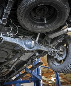 Alternative view of aFe MACH Force-Xp 2-1/2in 304 SS Cat-Back Exhaust w/Black Tips 2016+ Toyota Tacoma L4-2.7L / V6-3.5L