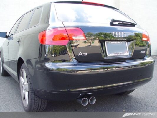 Alternative view of AWE Tuning Audi 8P A3 FWD Cat-Back Performance Resonated Exhaust