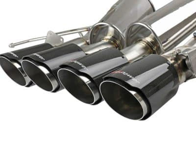 Alternative view of aFe MACHForce XP Axle Back 304SS Exhaust w/ Carbon Fiber Tips 15-19 Chevy Corvette Z06