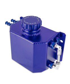 Alternative view of Mishimoto 1L Coolant Overflow Tank - Blue