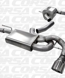 Alternative view of Corsa 10-14 Volkswagen GTI Mk6 Polished Touring 3.0in Cat-Back Dual Exit Polished Pro-Series Tips