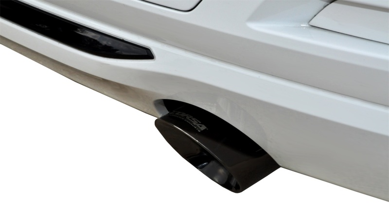 Corsa 12-14 BMW 335i Sedan RWD F30 3in Black Touring Dual Rear Single 3.5in Tip Cat-Back Exhaust - Image 3