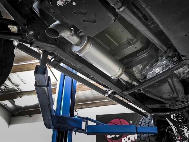 aFe Rock Duster 3in 409 SS Cat-Back Before Axle Turn-Down Exhaust 2018+ Jeep Wrangler (JL) V6 3.6L - Image 3