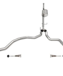 Corsa 2021-2022 Ford F-150 SuperCrew/6.5in Bed 5.0L V8 Sport Cat-Back Dual Rear Exit-Polished