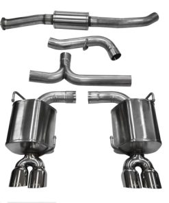 Corsa 11-13 Subaru Impreza Sedan STI 2.5L Turbo Manual Polished Sport Cat-Back Exhaust