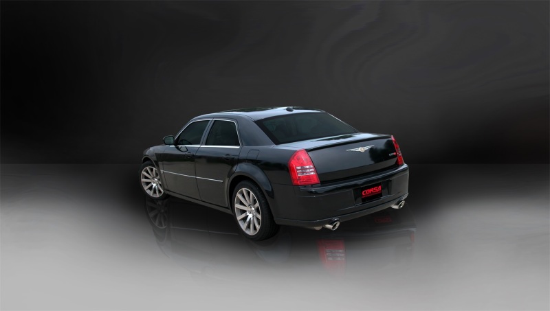 Corsa 05-10 Dodge Charger No Towing Hitch SRT-8 6.1L V8 Polished Xtreme Cat-Back Exhaust - Image 5