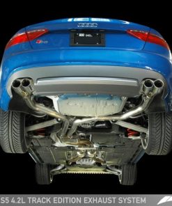 Alternative view of AWE Tuning Audi B8 S5 4.2L Track Edition Exhaust System - Polished Silver Tips