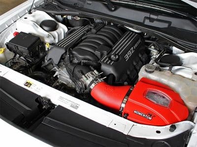 Alternative view of aFe POWER Momentum GT Limited Edition Cold Air Intake 11-17 Dodge Challenger/Charger SRT - Red
