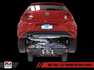 Alternative view of AWE Tuning VW MK7 Golf 1.8T Touring Edition Exhaust w/Diamond Black Tips (90mm)