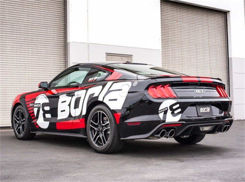Borla 2018 Ford Mustang GT 5.0L AT/MT 3in S-Type Catback Exhaust w/ Valves - Image 4