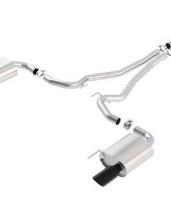 Borla S-Type Cat-Back 15-17 Ford Mustang GT 5.0L V8 MT/AT 2.5in pipe 4in tip (Black Chrome)