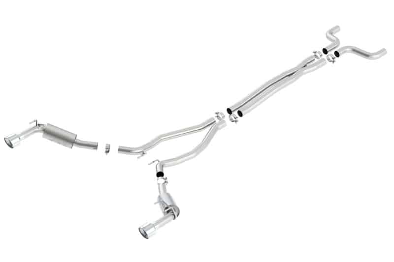 Borla 14-15 Chevy Camaro SS 6.2L V8 Single Split Rear Exit ATAK Catback Exhaust - Image 2