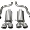 Corsa 05-08 Chevrolet Corvette C6 6.0L V8 Polished Xtreme Axle-Back Exhaust