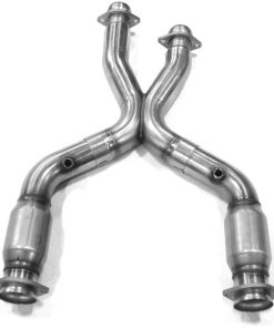 Alternative view of Kooks 99-04 Ford Mustang GT / Cobra 3in In x 2 1/2in OEM Out Cat SS X Pipe Kooks HDR Req