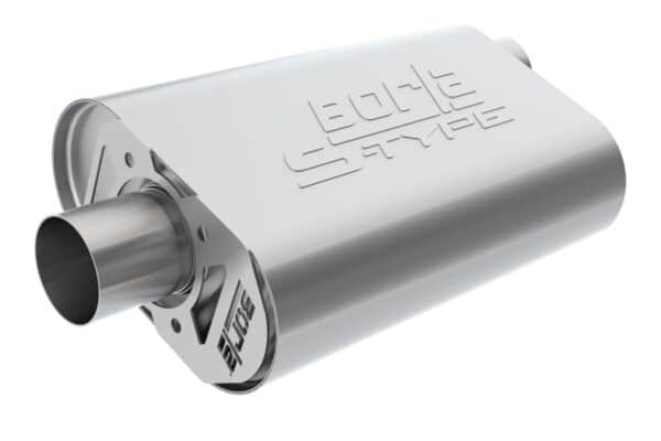 Alternative view of Borla CrateMuffler SBC Hot 350/383 3.0 inch Offset/Center 14in x 4.35in x 9in Oval S-Type Muffler
