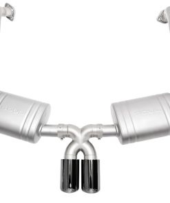 SOUL 13-16 Porsche 981 Cayman / Boxster Performance Exhaust - Black Chrome Double Wall Tips