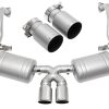 SOUL 05-08 Porsche 987.1 Cayman / Boxster Performance Exhaust - Straight Cut Sig Satin Tips