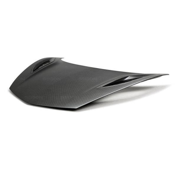 Alternative view of Seibon 17-18 Acura NSX OEM-style Dry Carbon Hood