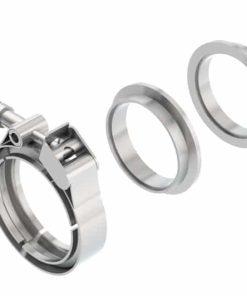 Alternative view of Borla Universal 2.25in Stainless Steel 3pc V-Band Clamp w/ Male and Female Flanges