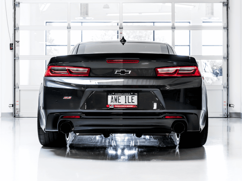 AWE Tuning 16-19 Chevrolet Camaro SS Axle-back Exhaust - Touring Edition (Diamond Black Tips) - Image 5