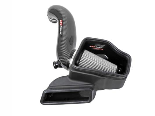 Alternative view of aFe 15-19 VW Golf R (MKVII) L4-2.0L (t) Track Series Carbon Fiber Intake System w/ Pro DRY S Filter