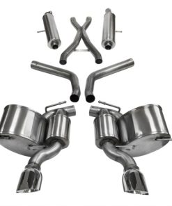 Alternative view of Corsa 12-14 Jeep Grand Cherokee 6.4L V8 Polished Sport Cat-Back Exhaust