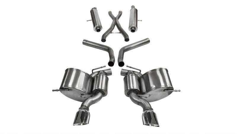 Corsa 12-14 Jeep Grand Cherokee 6.4L V8 Polished Sport Cat-Back Exhaust - Image 2