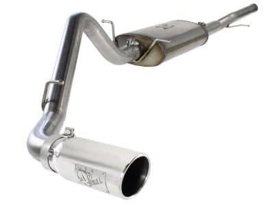 Alternative view of aFe MACHForce XP Exh CB,Stainless steel GM Silverado/Sierra 1500 2014 V*-5.3/6.2L Polished tip