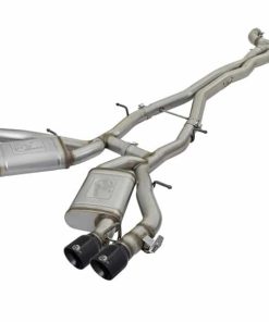 aFe MACHForce XP 3in 304 SS Cat-Back Dual Exhaust w/ Black Tips 16-17 Chevy Camaro SS V8-6.2L