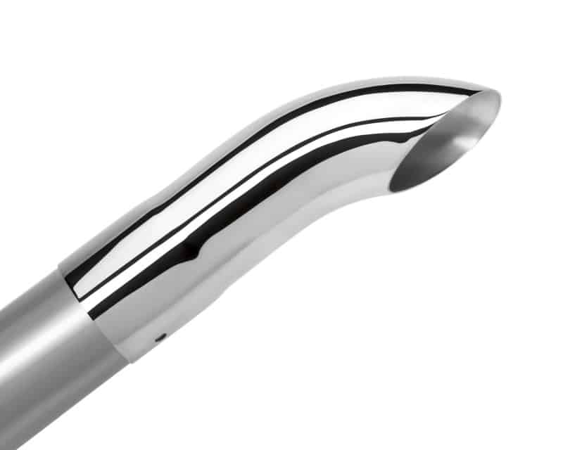 Borla Universal Polished Tip Single Round Turndown/Turnout (inlet 2 1/2in. Outlet 2 1/2in) *NO Retur - Image 2