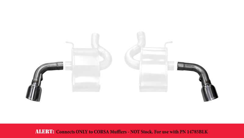 Corsa 16-17 Chevy Camaro SS 2.75in Inlet / 4.5in Outlet Polished Tip Kit (For Corsa Exhaust Only) - Image 4