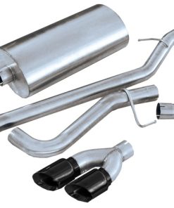 Corsa 02-07 GMC Sierra Reg. Cab/Short Bed 1500 4.8L V8 Black Sport Cat-Back Exhaust