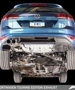 Alternative view of AWE Tuning VW MK7 Golf SportWagen Touring Edition Exhaust w/Chrome Silver Tips (90mm)