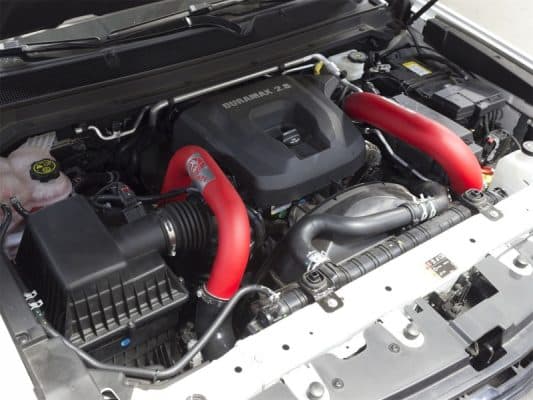 Alternative view of aFe BladeRunner 2.5in Red IC Tube Hot Side w/ Coupling & Clamp Kit 2016 GM Colorado/Canyon 2.8L