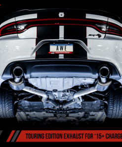 AWE Tuning 2015+ Dodge Charger 6.4L/6.2L SC Non-Resonated Touring Edition Exhaust - Silver Tips