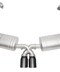 SOUL 15-16 Porsche 981 GT4 / Spyder Valved Exhaust - Slash Cut Satin Black Tips