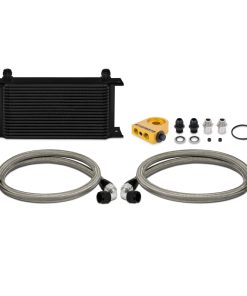 Mishimoto Universal 19 RowThermostatic Oil Cooler Kit - Black
