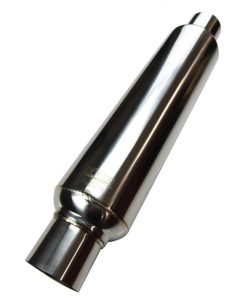 Alternative view of Kooks Universal 2 1/2in Round Muffler 14in Long. Pol SS