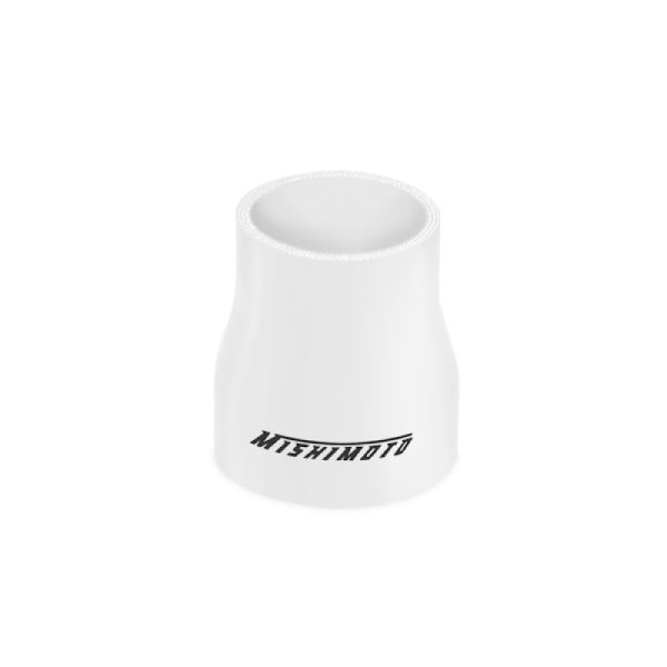 Alternative view of Mishimoto 2.0in. to 2.5in. Transition Coupler White