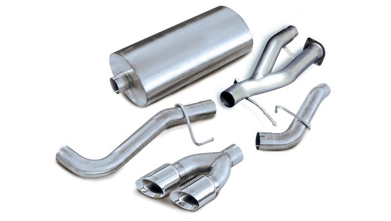 Corsa 02-06 Cadillac Escalade ESV 6.0L V8 Polished Sport Cat-Back Exhaust - Image 2