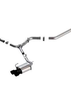 Borla 15-19 Subaru WRX/STI 2.5L Turbo 3in S-Type Catback Exhaust - 2.5in Black Chrome Tips