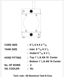 Alternative view of CSF Universal Drag Race / Tuck Radiator w/9in Spal Fan - 10.5in H x 10in L x 3.6in W